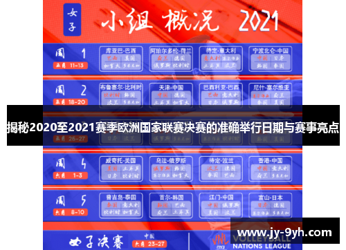揭秘2020至2021赛季欧洲国家联赛决赛的准确举行日期与赛事亮点 揭秘2020至2021赛季欧洲国家联赛决赛的准确举行日期与赛事亮点